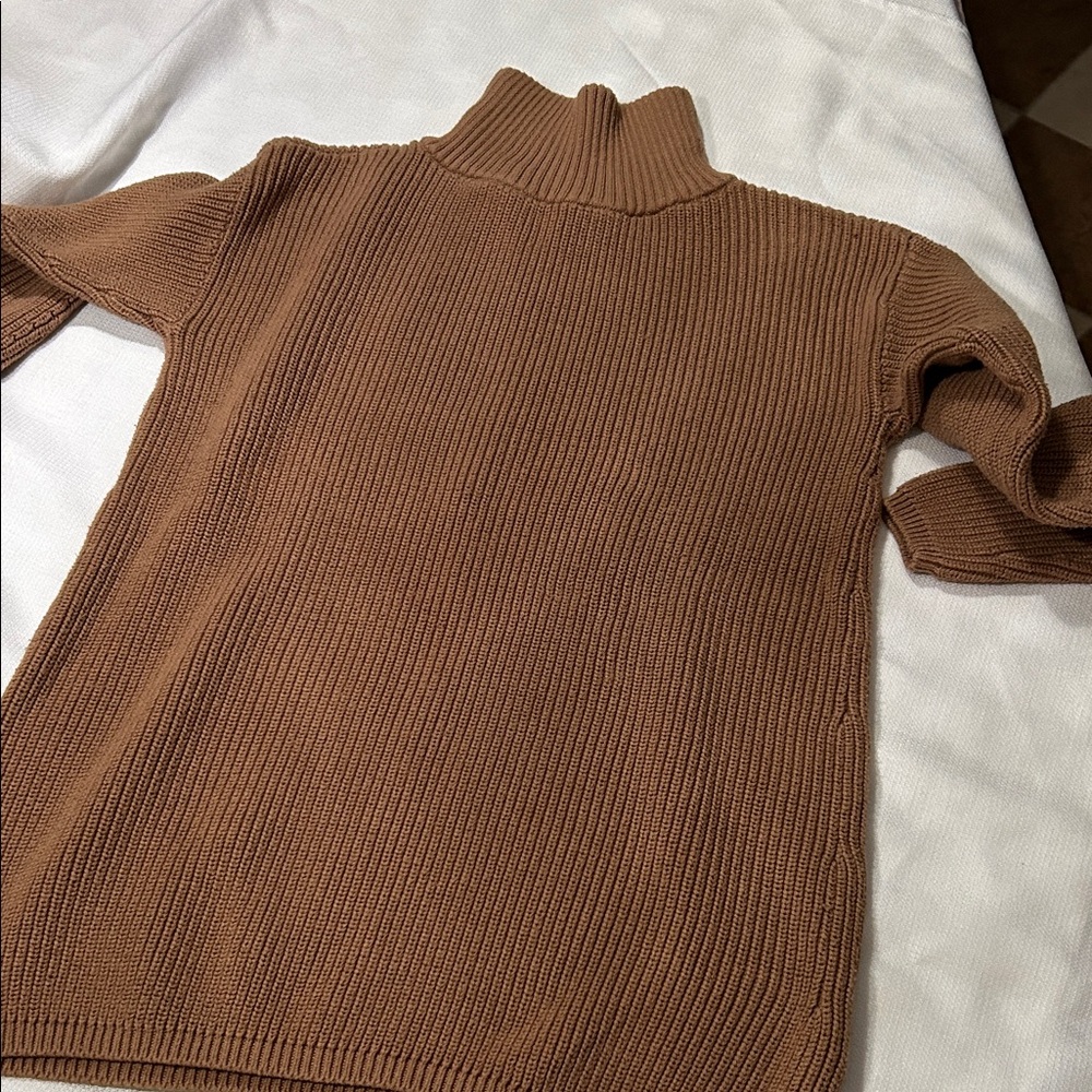 Lord & Taylor Tan Turtleneck Sweater
